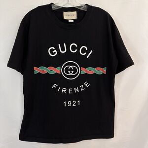 Gucci Cotton Jersey 'Gucci Firenze 1921' T-shirt 615061-XJBY Men's Size M